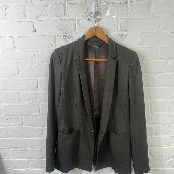 Elie Tahari Men's Single Breasted Jacket Blazer Long Sleeve Gray Size 8 - Picture 1 of 6